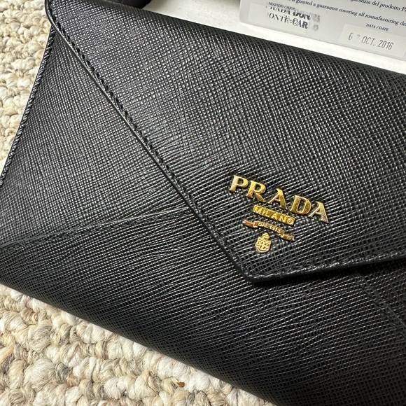 PRADA Saffiano Leather Long Envelope Wallet - Picture 4 of 11